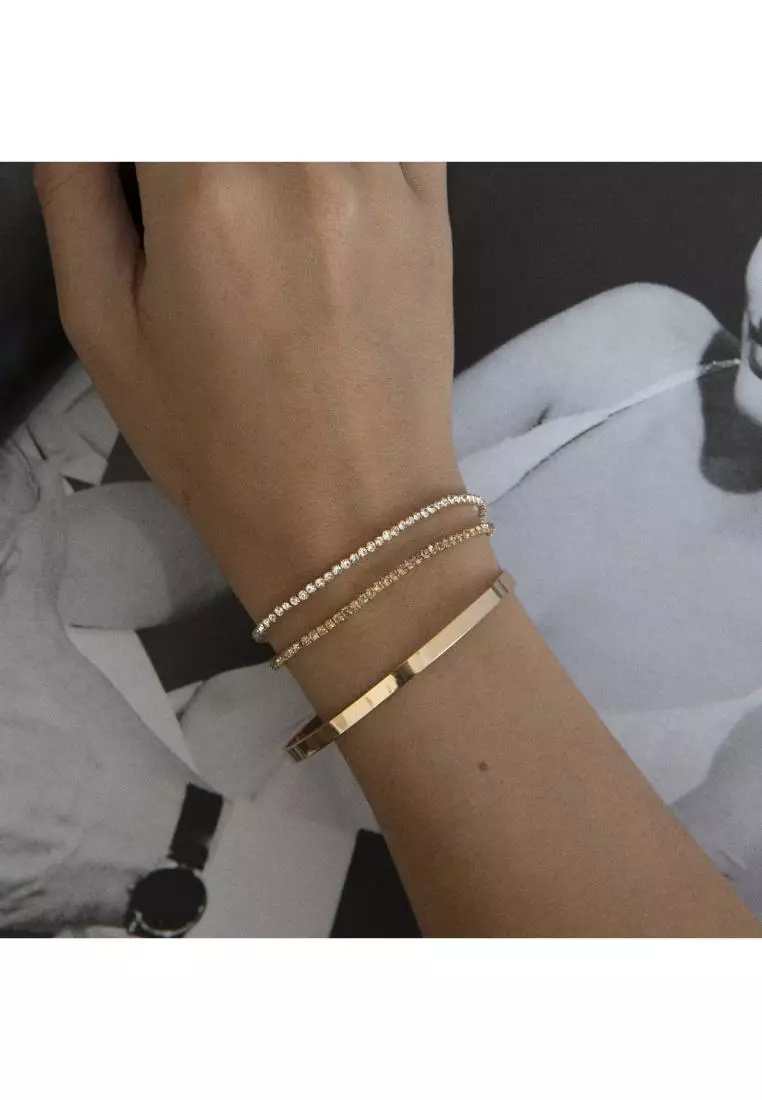 Buy Timi of Sweden Mocha Crystal Tennis Stretch Bracelet 2024