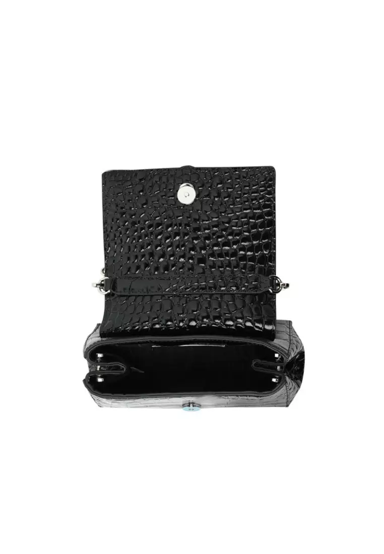 Ladies' Shoulder Bag in Black 4603000WW L0098