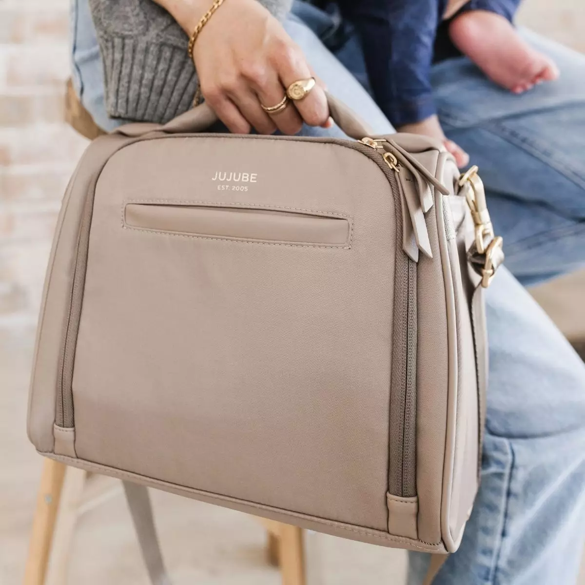 Jujube Insulated Bottle Bag Black - Tas Penyimpanan Botol Bayi