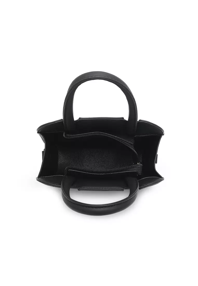 Women's Top Handle Bag / Sling Bag / Crossbody Bag - Black