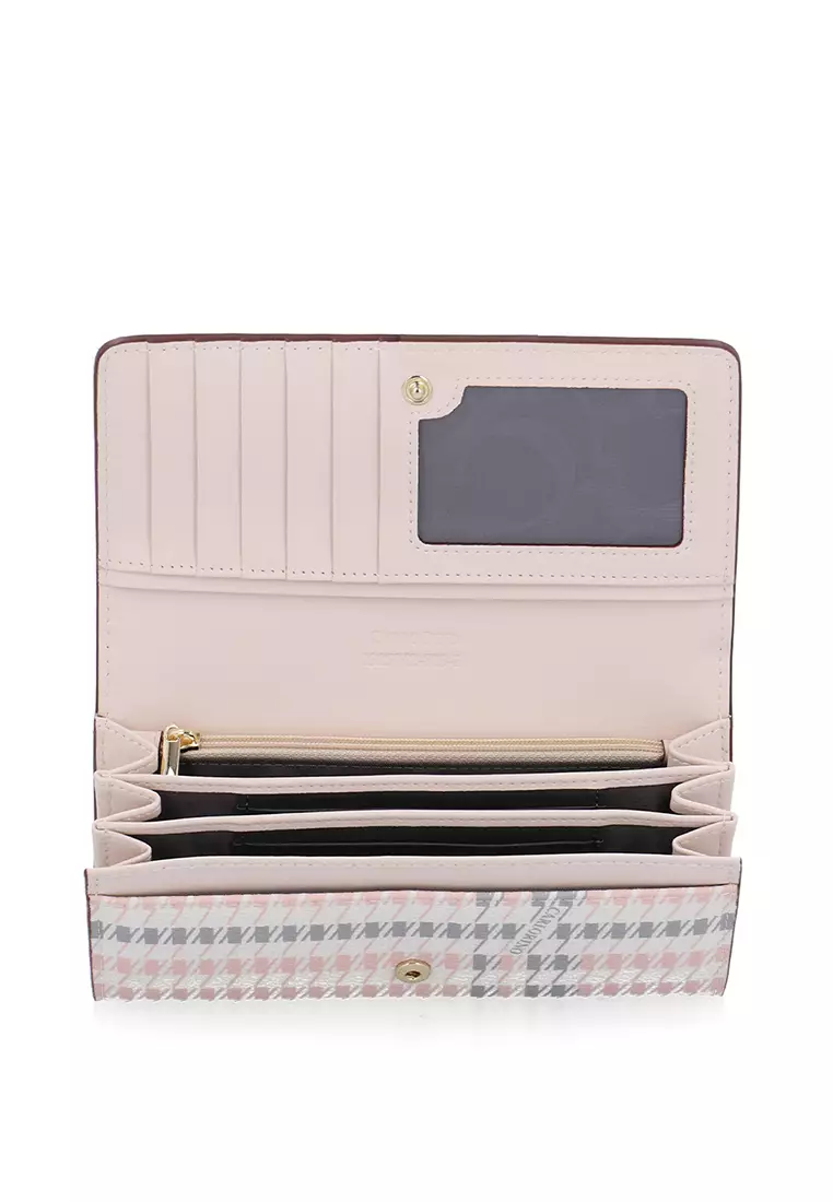 Charmaine 2-Fold Long Wallet - Light Pink