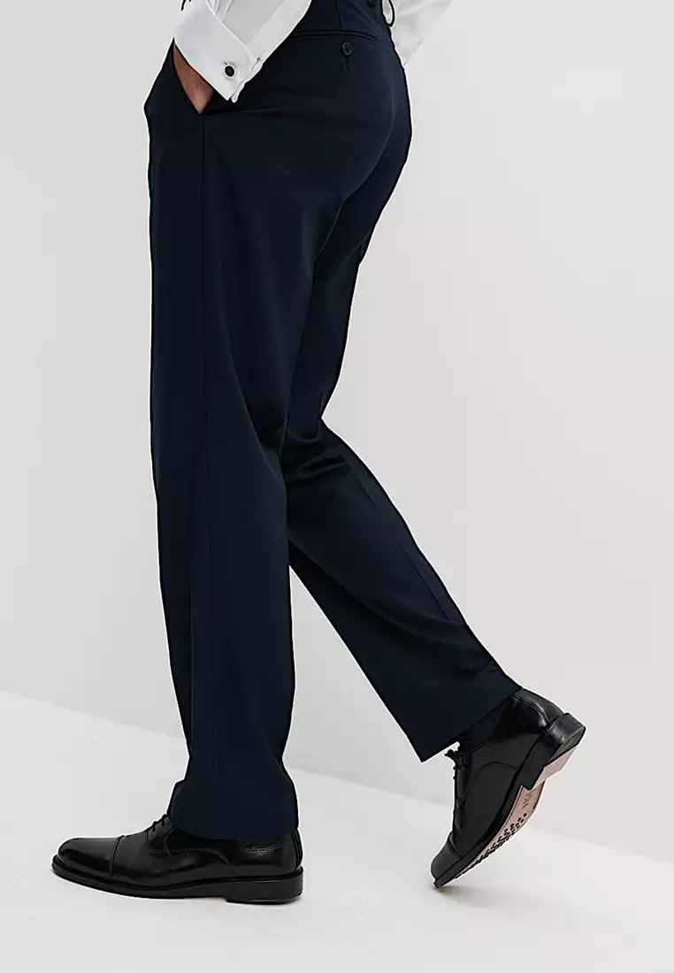 Regular Fit Stretch Suit Trousers