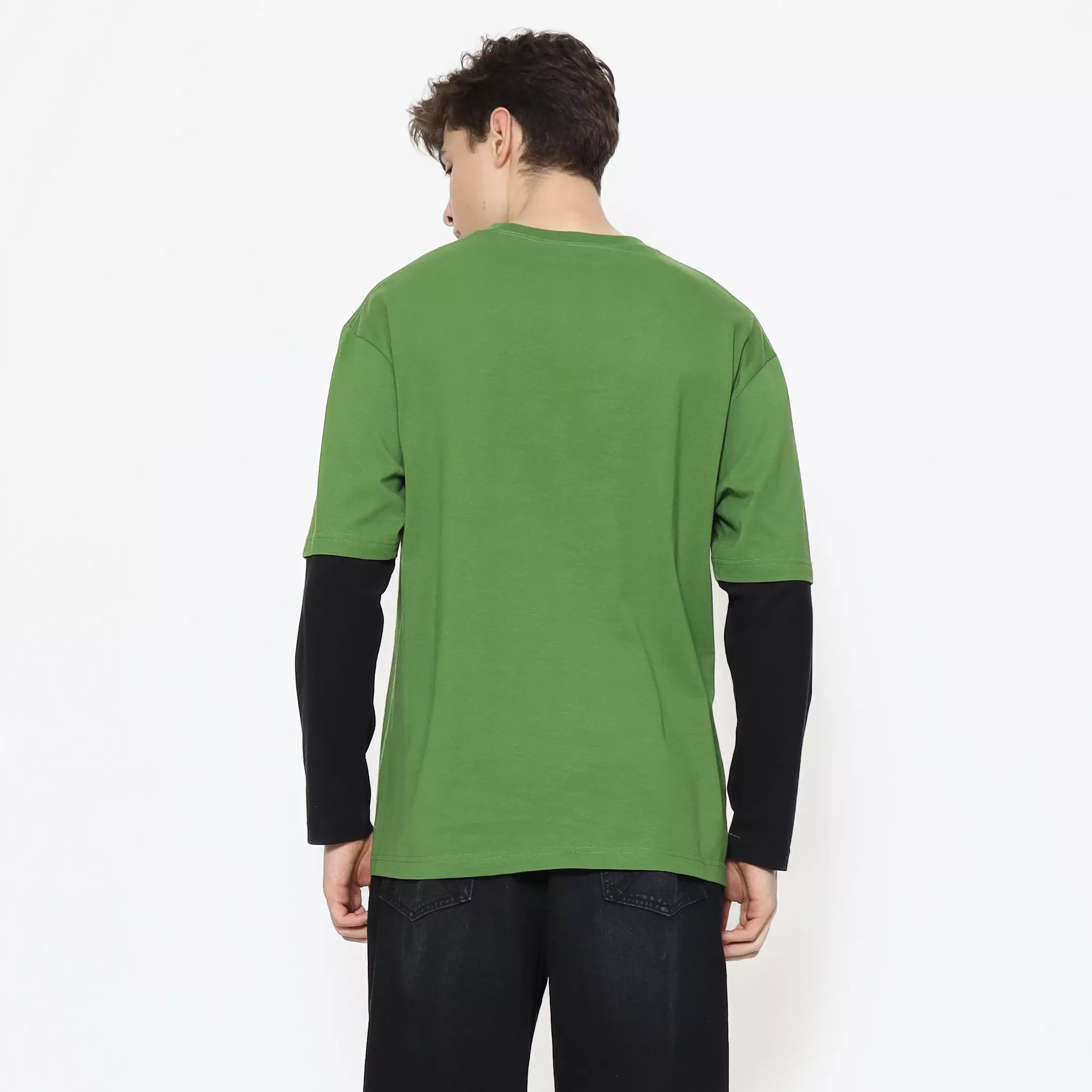 Juice Ematic Kaos Lengan Panjang Pria Vize Oversize Men Long Tee Planet Surf