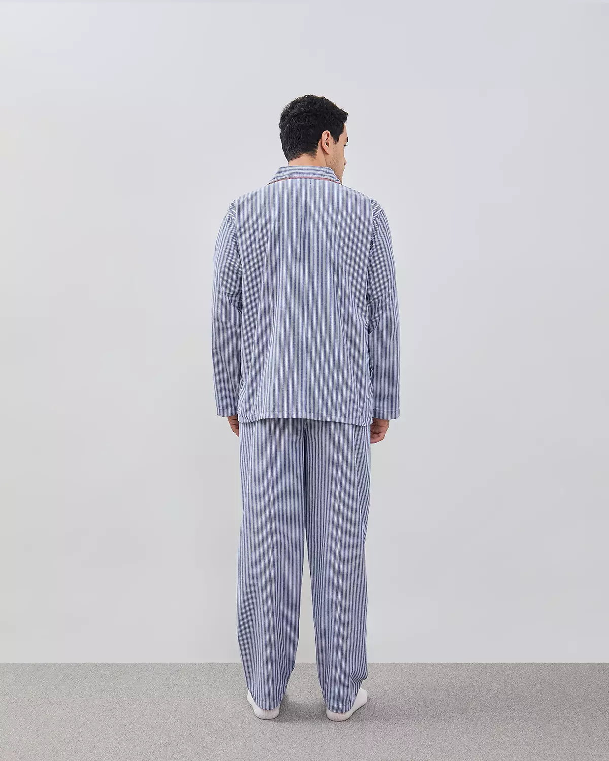 Set Piyama Katun Celana Panjang - Midnight Custard | Couple Set Sleepwear Pria