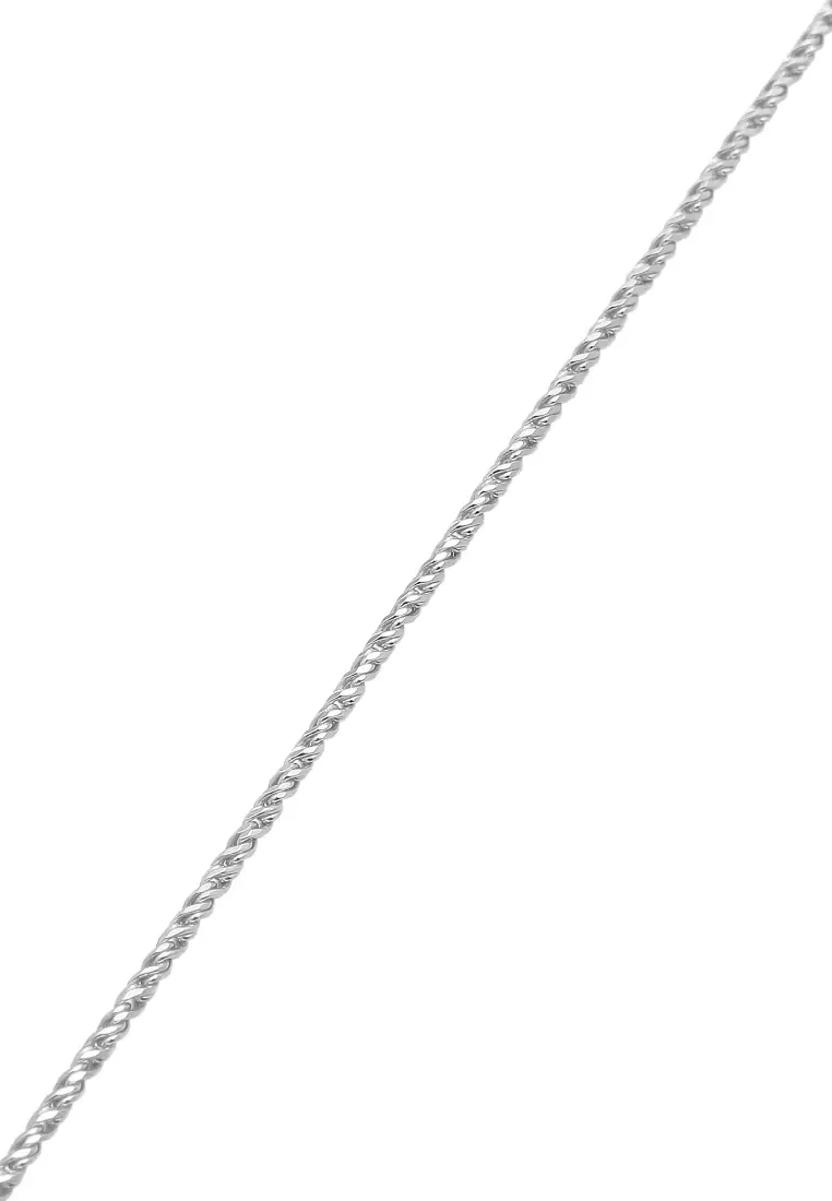Men's Silver Rope Chain Necklace