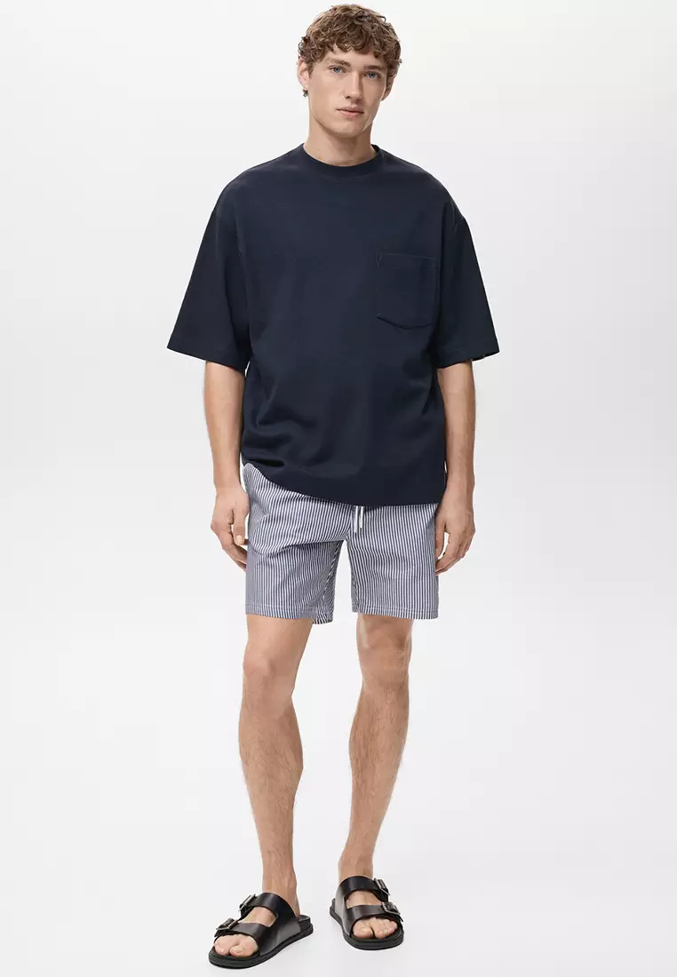 Seersucker Swimming Trunks