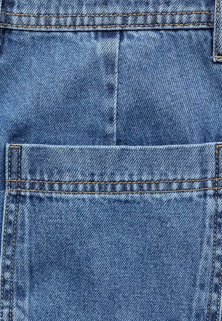 Wide Leg Jeans With Pockets