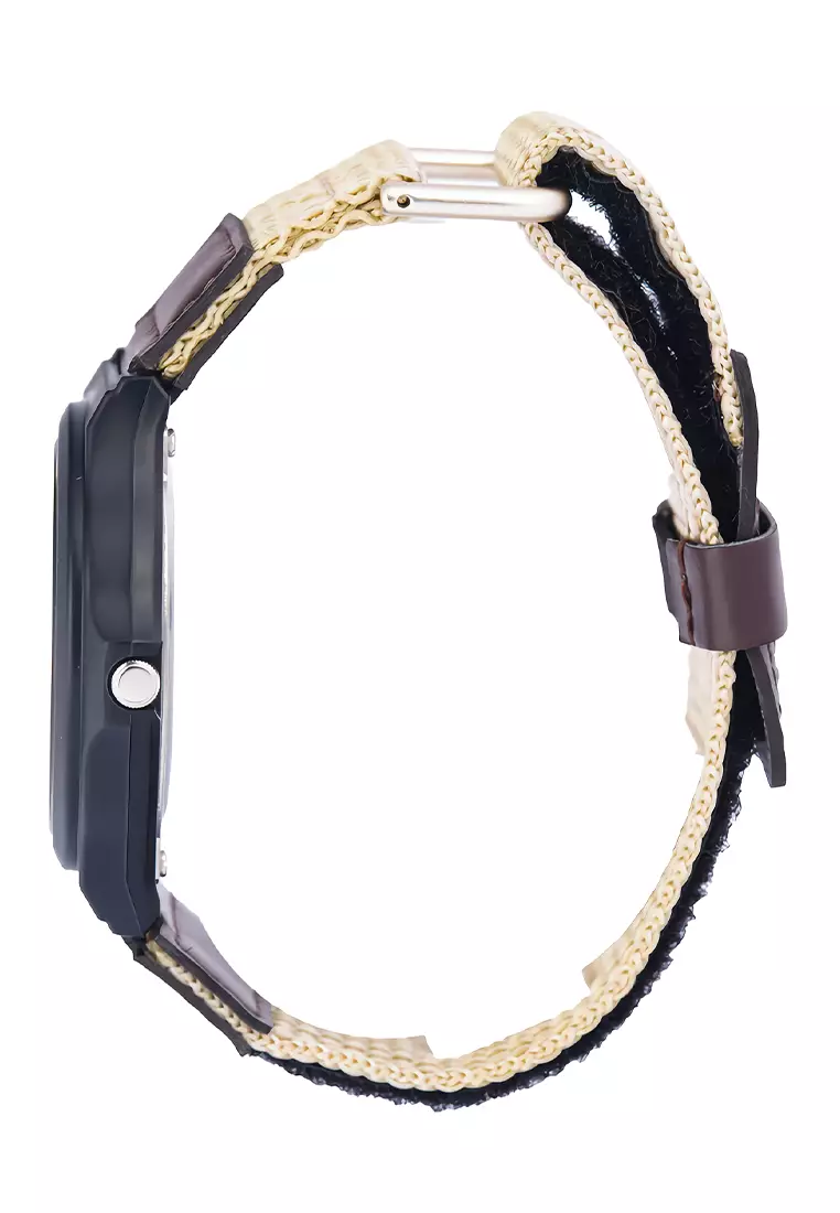 Jam Tangan Analog Pria Casio MW-240B-5BV Brown Nylon Strap