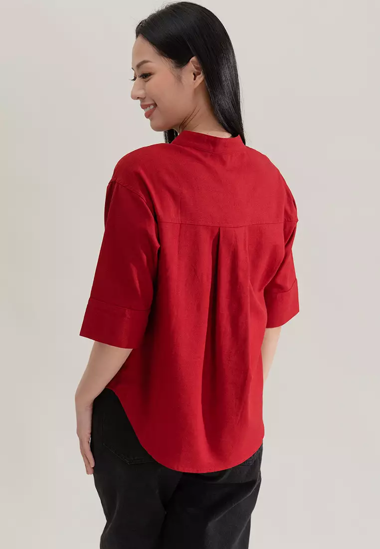 Linen Shirt Top