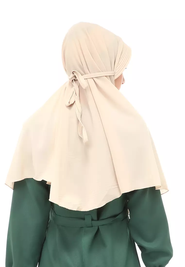 Anisa Jilbab Khimar Muslimah Polos Tali Berbo Regular Fit - Coksu
