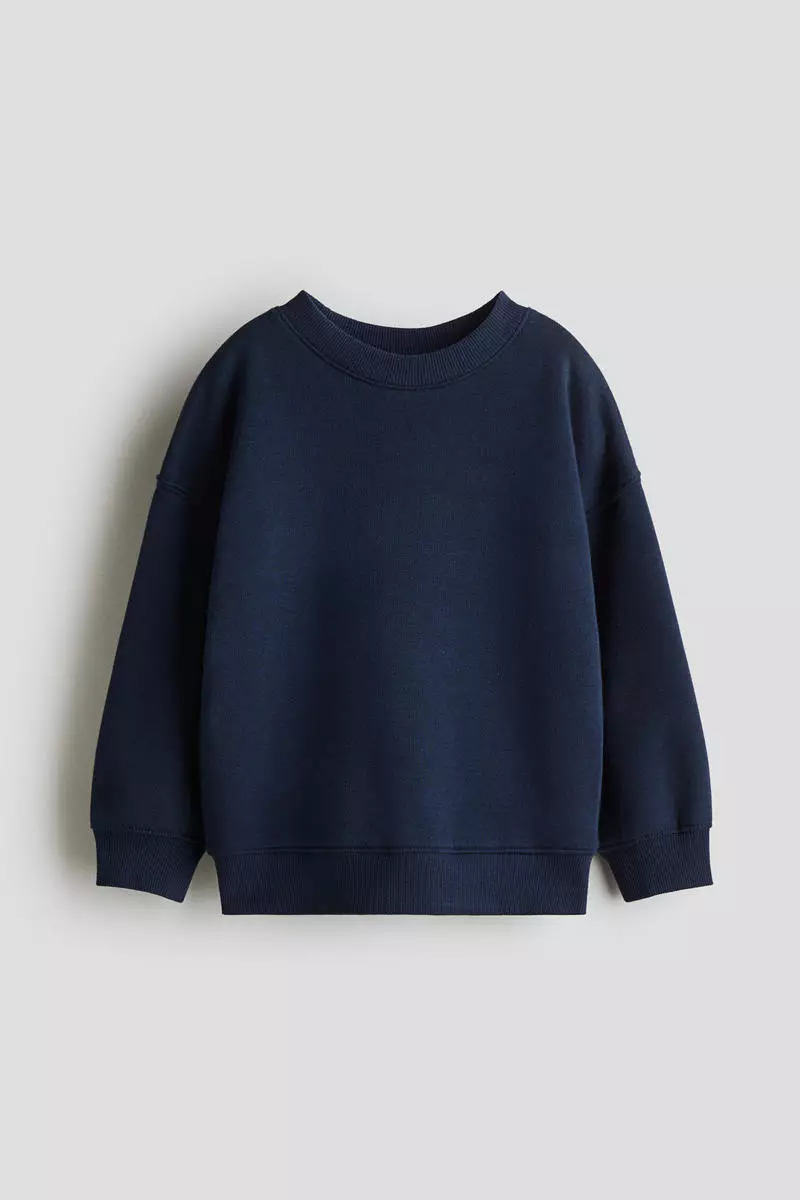 Oversized brushed-inside sweatshirt