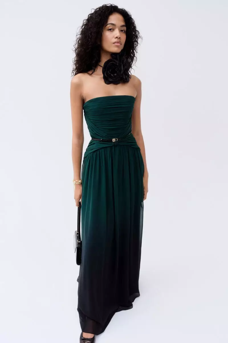 green chiffon dress h&m Buy Scarf-detail Online Green floral dress