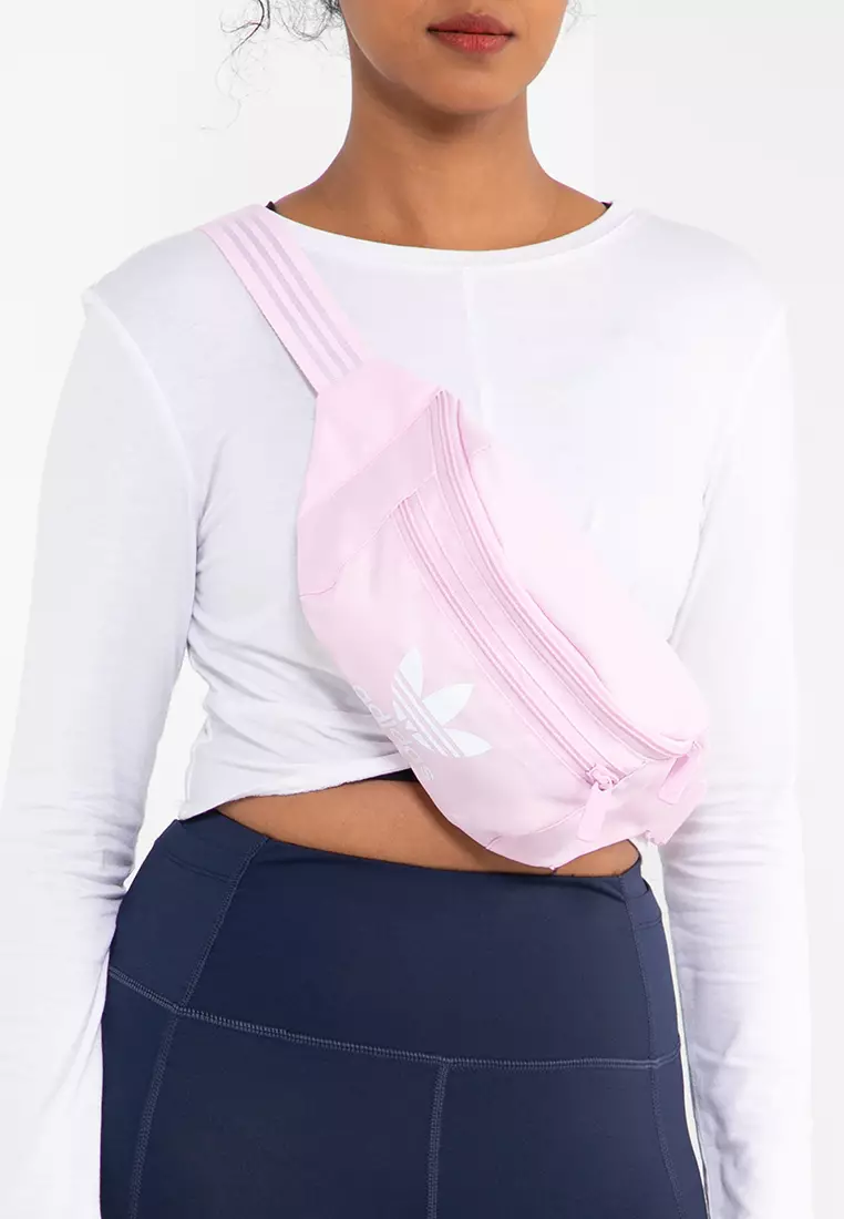 Adidas essential shop crossbody bag pink