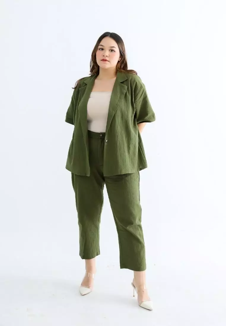 Plus Size Pants Lorraine Army