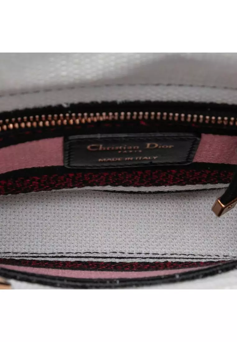 Pre-Loved Dior Mini Embroidered Canvas Florilegio Lady D Lite