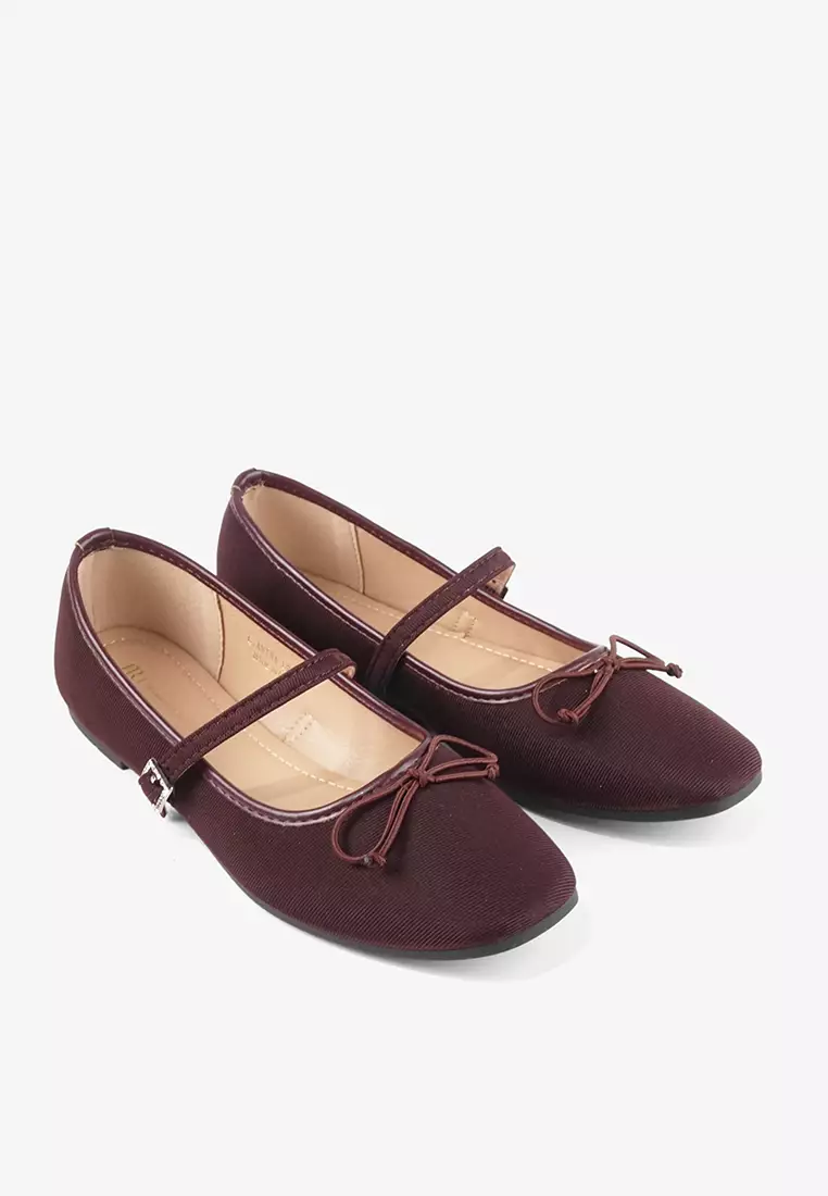 Sepatu Flat Shoes  Ballet Wanita Mary Jane L.Amina