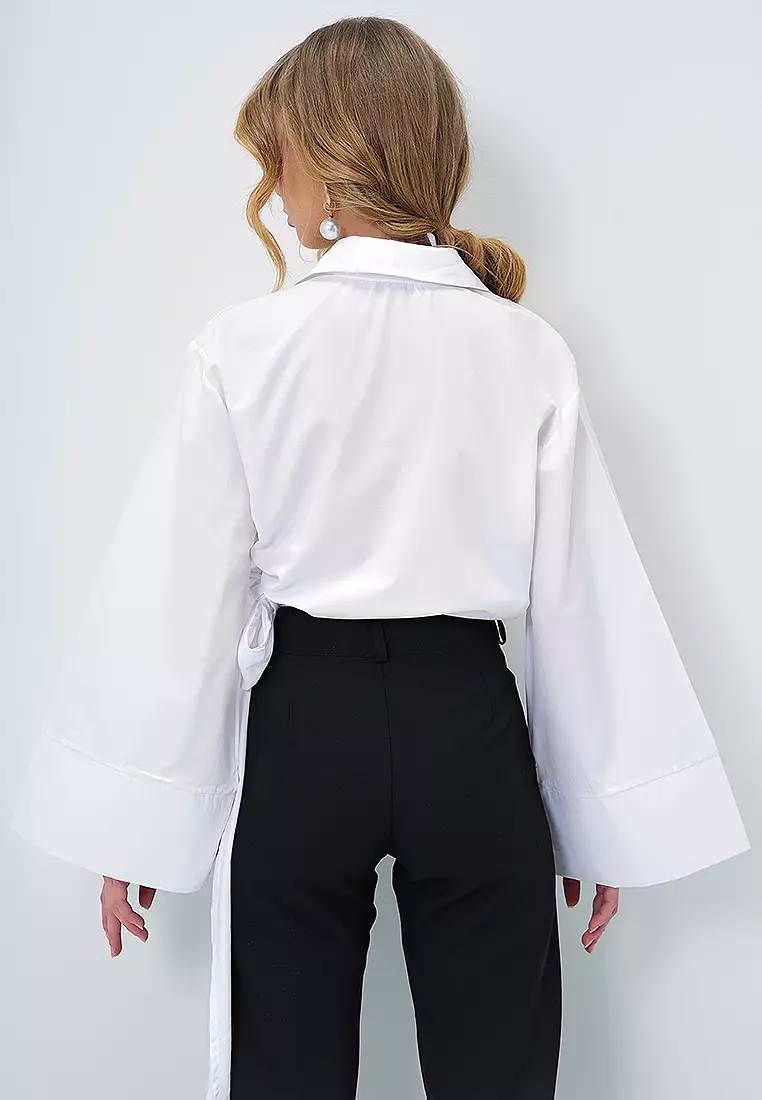 Poplin Wrap Shirt