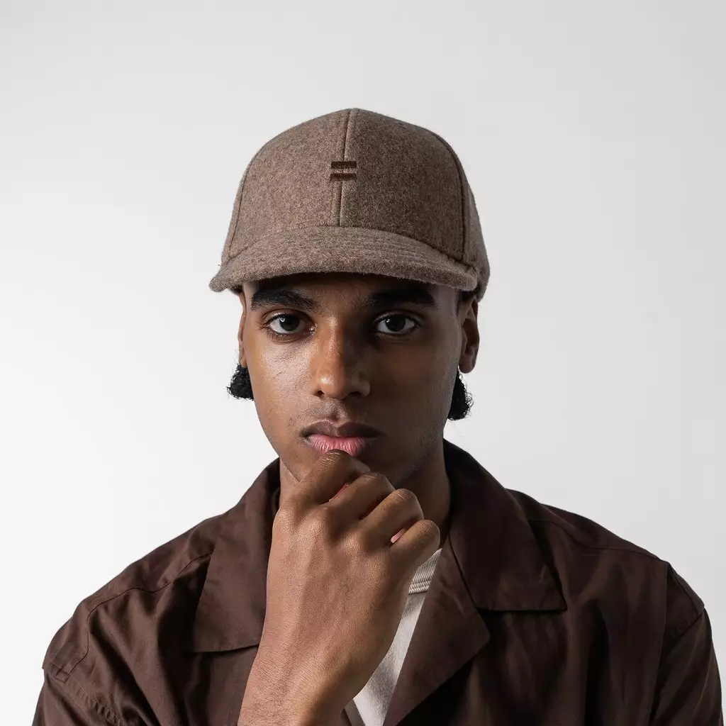 Spurce Wool Baseball Cap Topi Casual Pria Wanita Sporty Praktis - Cokelat