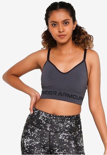 Under Armour grey Seamless Low Long Heather Sports Bra 7E7F0US795A039GS_1