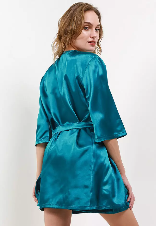 Kimono Satin Silk Set Daster Tanktop Sleepwear