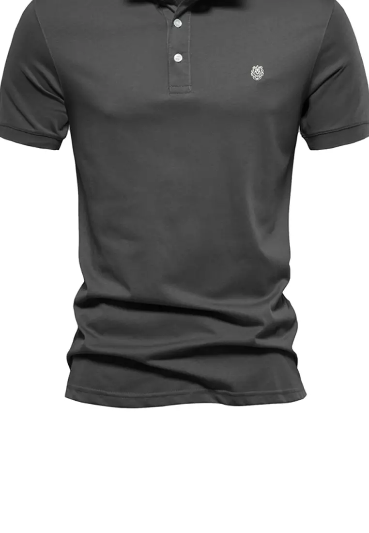 Embroidered Short Sleeve Polo Shirt AX-PL216
