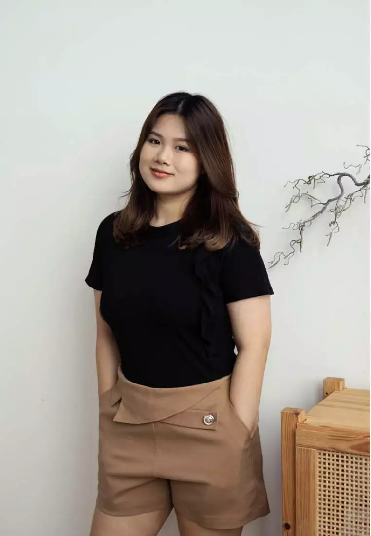 COTTON BLOUSE WITH RUFFLES DETAILS