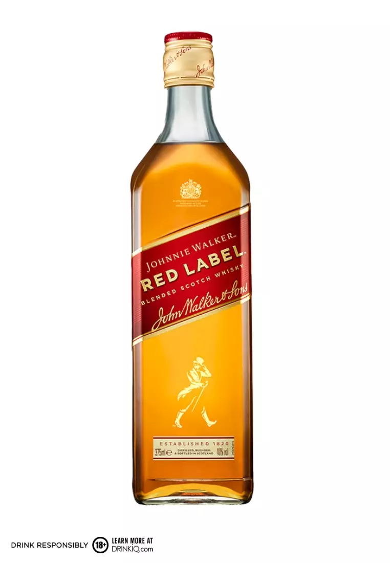 Buy Johnnie Johnnie Walker Red Label Blended Scotch Whisky 375ml 2023 Online | ZALORA Philippines