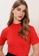 Public Desire red High Neck Ribbed Bodysuit 25C60AA00630FBGS_6