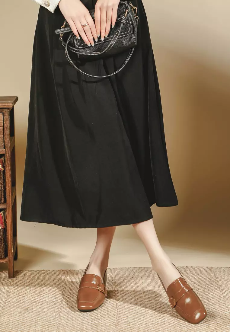 4CM Buckle Leather Loafer TE6988-5