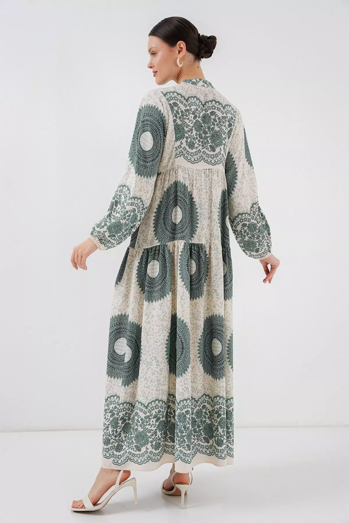 Patterned Modest Dress