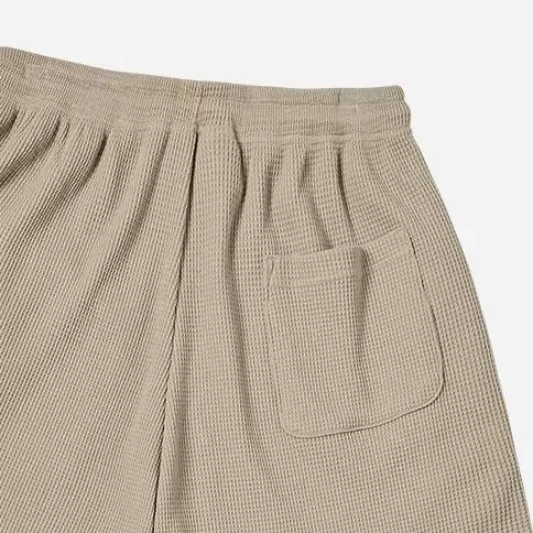 EMBO LOGO WAFFLE SHORT PANTS LIGHT BROWN