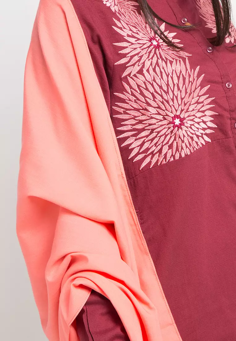 Long sleeves tunic with motifs