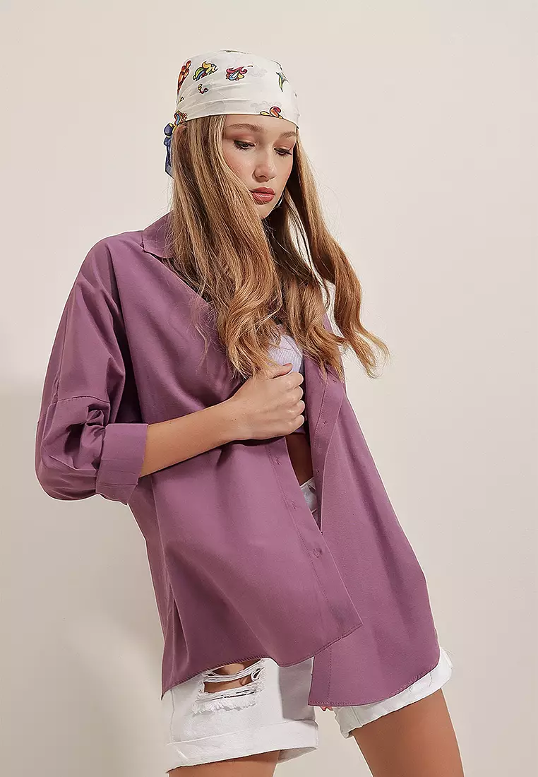 Oversized Long Basic Shirt