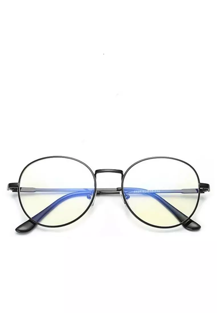 Ells Glasses Anti Radiasi Unisex Blue Light Komputer Multilayer Mirror Material Copper ORIGINAL - Black
