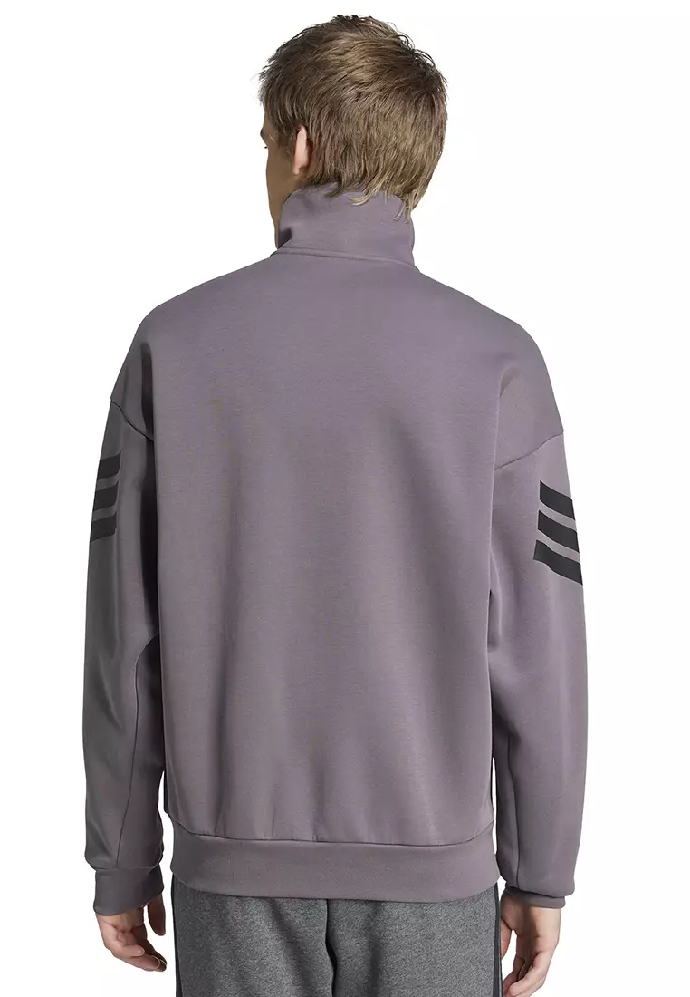 アディダスFUTURE ICONS 3-STRIPES WOVEN 1/4 ZIP JACKET選択2色 Adidas Future Icons 3-Stripes Woven Half-Zip Sweatshirt