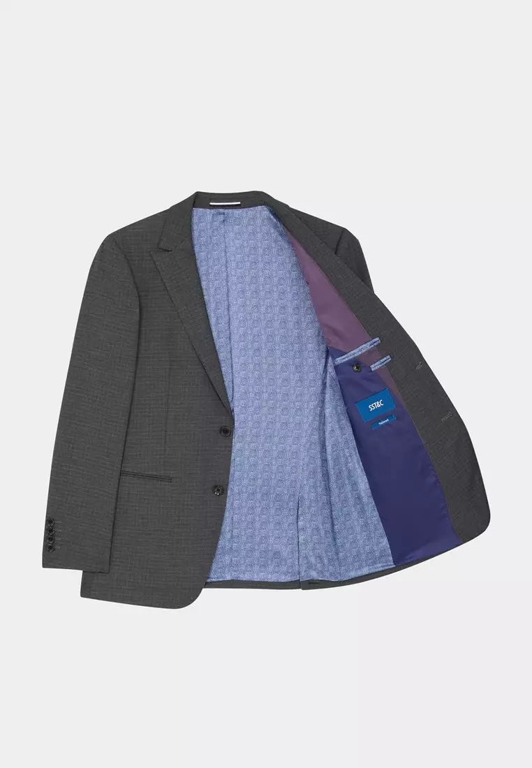 Grey Check Tailored Suit