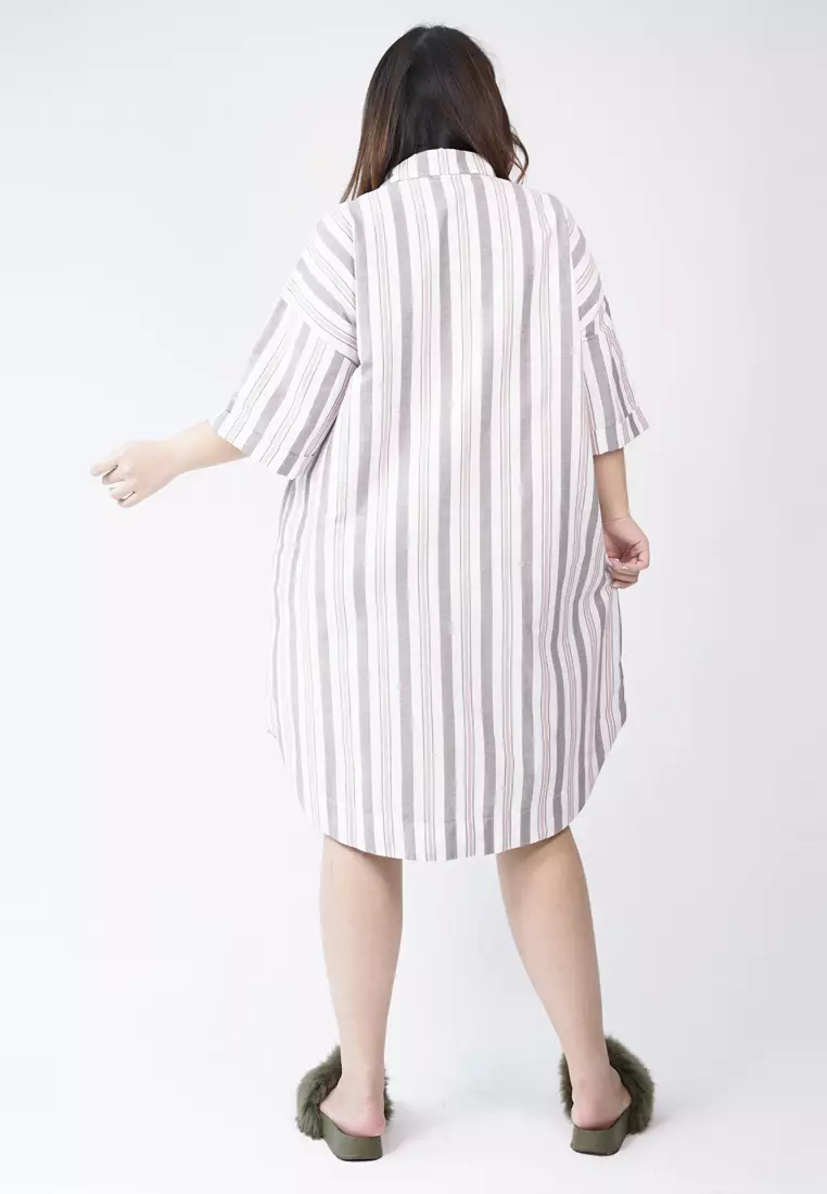 Plus Size Homewear Dress Alissa Brown