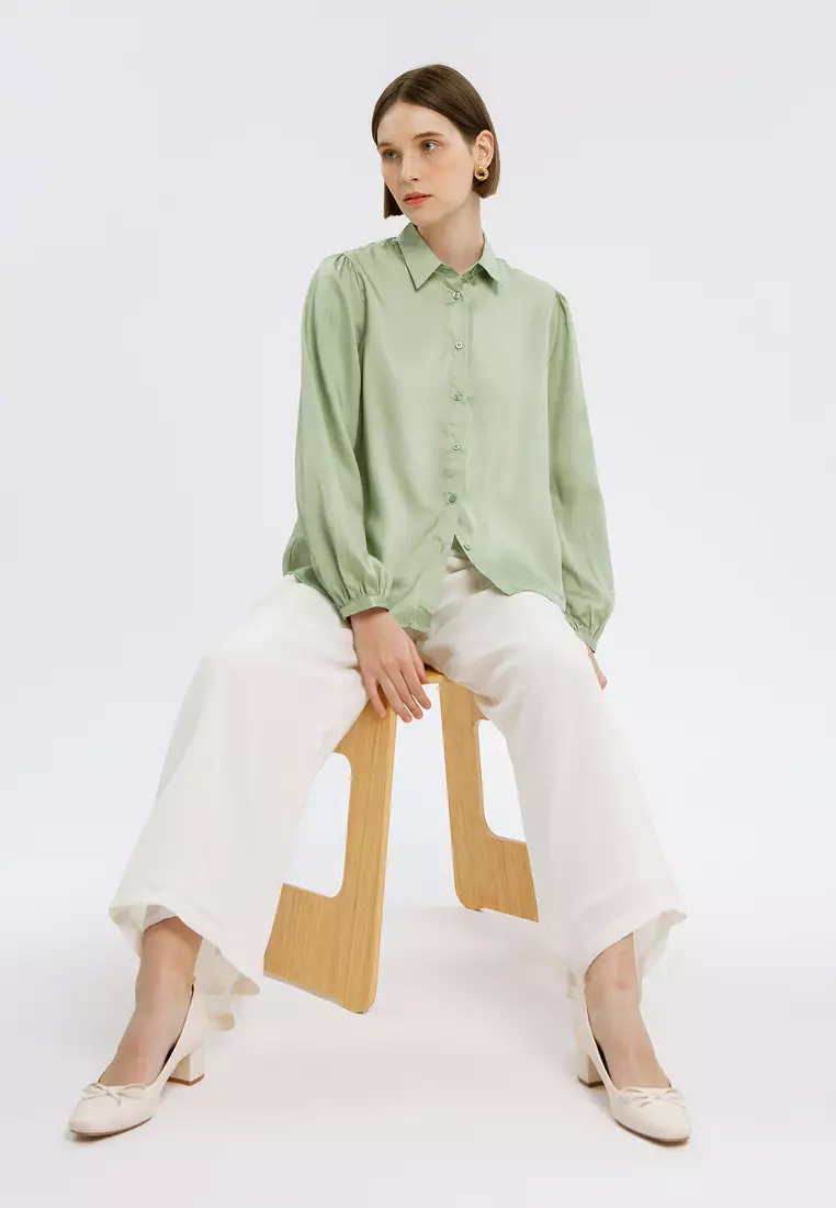 Minimal Heidy Shirt Green Tea