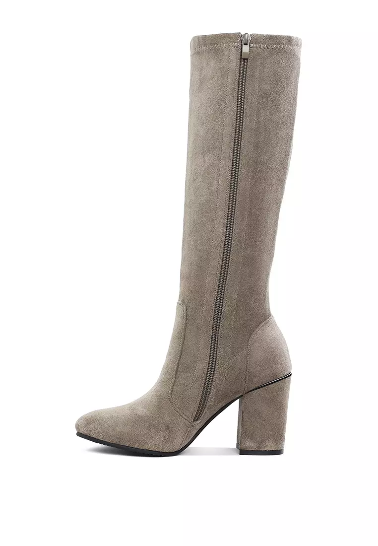 Sepatu Bot Anak Sapi Microfiber Warna Taupe