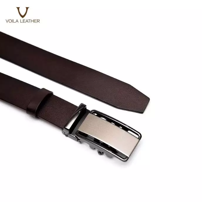 Genuine Leather Men’s Belt Voila Evans Brown