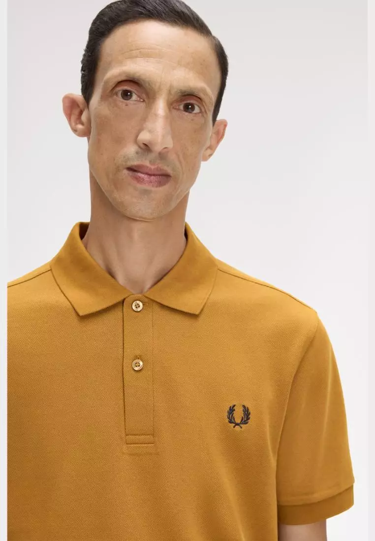 Fred Perry M6000 The Fred Perry Shirt (Dark Caramel / Navy)