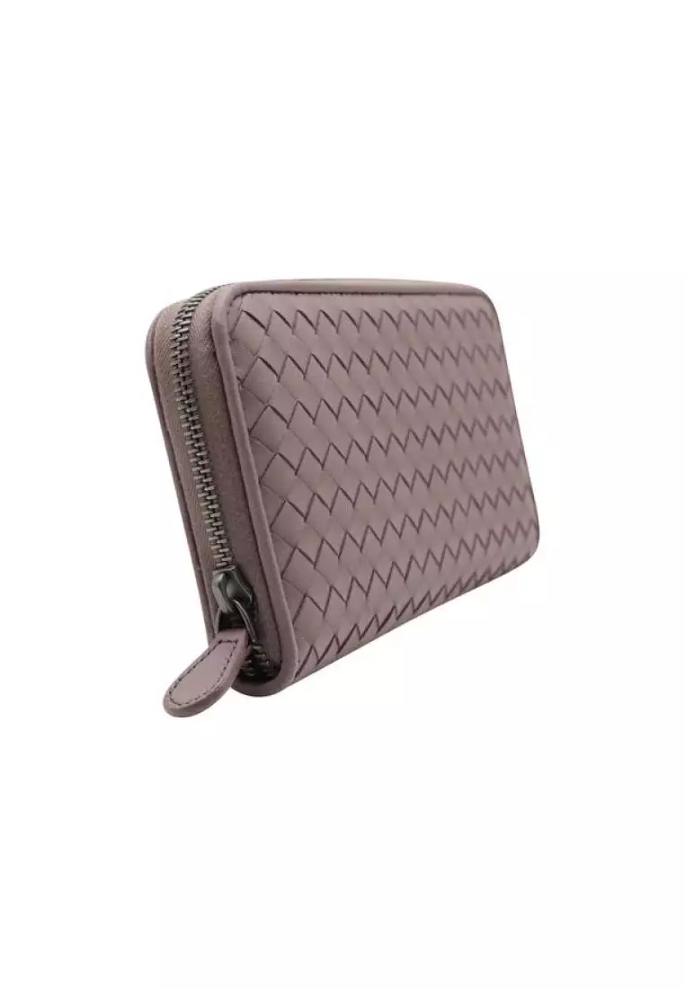 Bottega veneta intrecciato discount zip around wallet