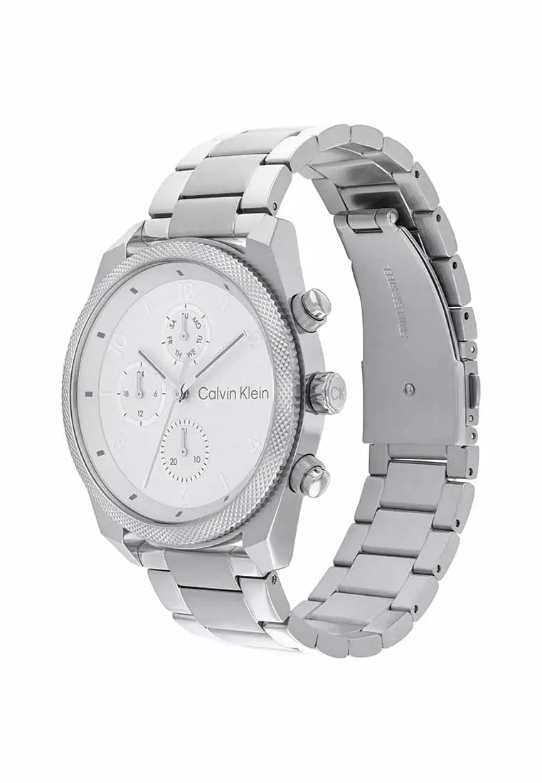 Buy Calvin Klein Impact Men's Watch Stainless Steel Strap - Silver Dial ...