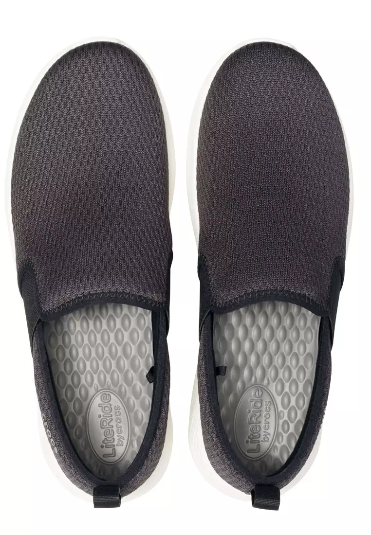 Crocs CROCS MEN LITERIDE MESH SLIP ON BLACK WHITE 2024 Buy Crocs