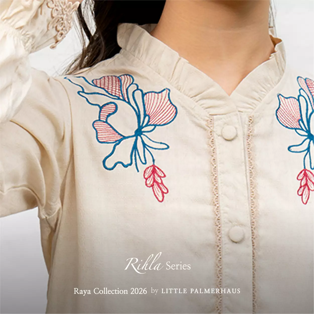 Little Palmerhaus - Baju Lebaran 2026 - Rihla Teen Girl Gamis (Baju Gamis Anak Perempuan Usia 6-14 Tahun) Beige