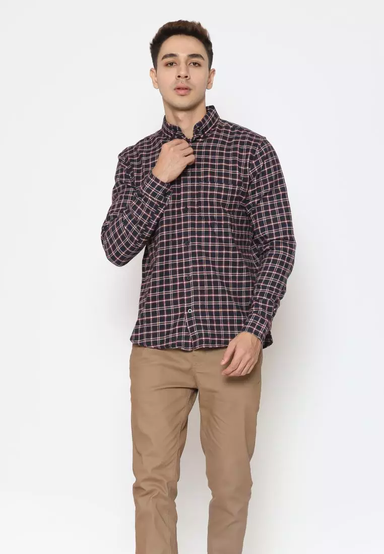 17SEVEN Kemeja Flanel 0261-THUNDER