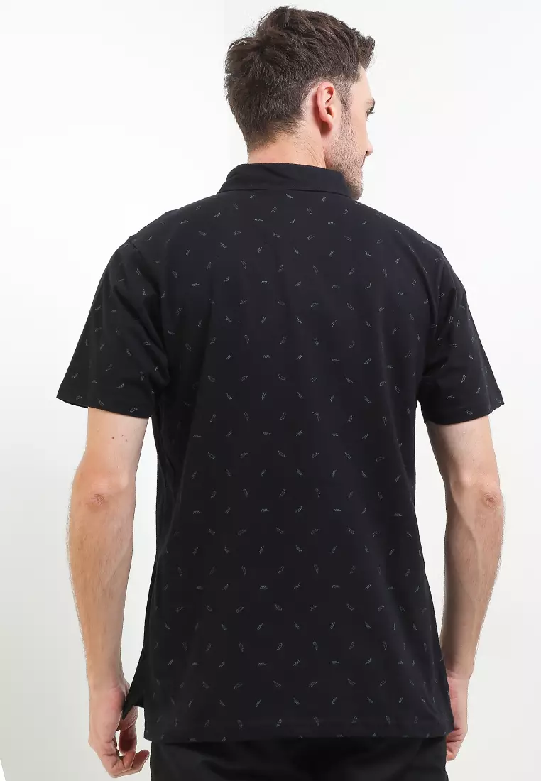 Fonts Regular Fit Polo Shirt