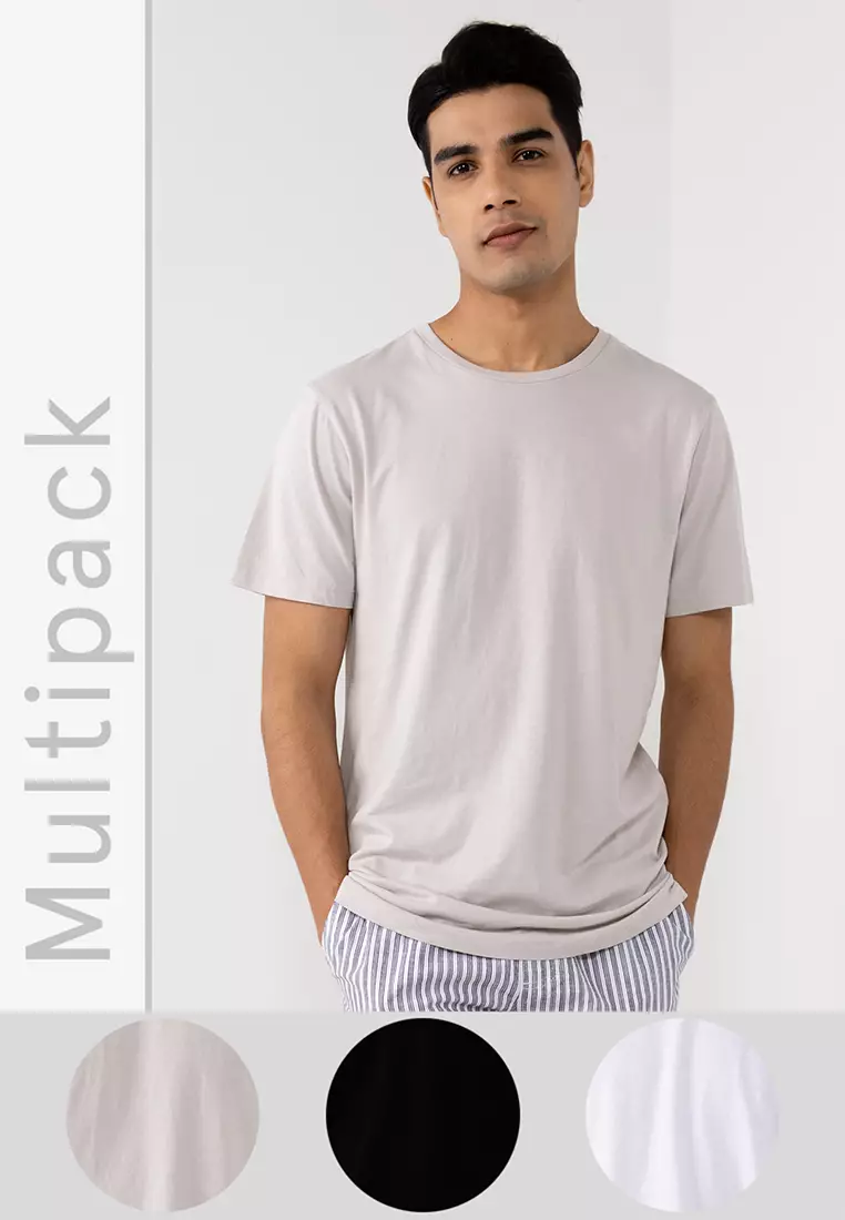 Buy Cotton On 3 Packs Organic Longline T-Shirts Online