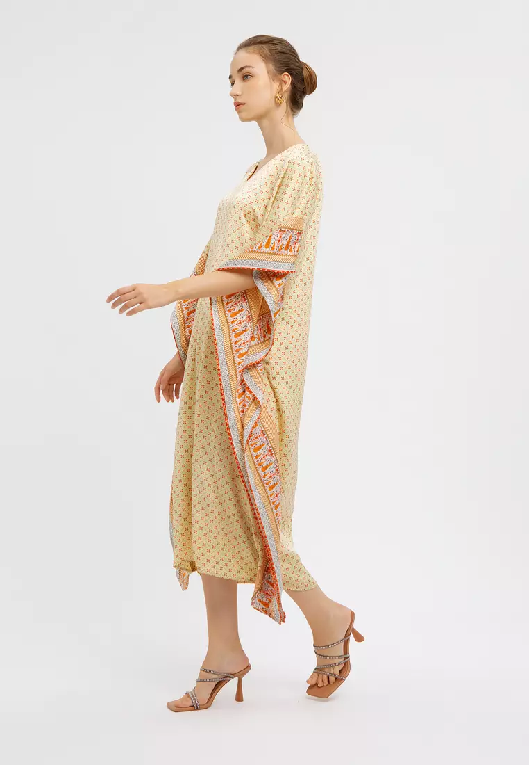 Minimal Kaftan Tahira Lime Yellow