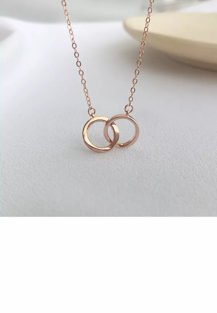 Buy Mooclife 925 Sterling Silver Plated Rose Gold Simple Fashion